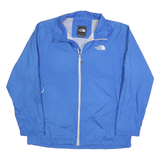THE NORTH FACE Mens Blue Outdoor Jacket M Polyester Plain Zip Lightweight