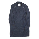 MAX&CO Womens Navy Blue Coat Jacket UK 10 Cotton Blend Plain Button Closure