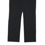 JACK WOLFSKIN Womens Polyester Blend Black Regular Fit Straight Leg Trousers W34