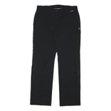 JACK WOLFSKIN Womens Polyester Blend Black Regular Fit Straight Leg Trousers W34