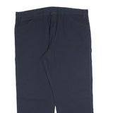 DICKIES Mens Cotton Blend Navy Regular Fit Straight Leg Trousers W44 L30