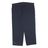 DICKIES Mens Cotton Blend Navy Regular Fit Straight Leg Trousers W44 L30