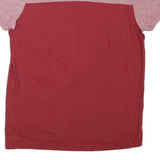 KANGOL Mens Red & Burgundy Modern T-Shirt S Short Sleeve Crew Neck Cotton Blend