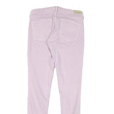 LEVI'S Womens Slim Pink Cotton Blend Denim Jeans W26 L29 Zip Skinny Stylish