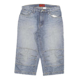 REJECT Mens Denim Blue Casual Shorts XL W34 Cotton Blend Relaxed Fit