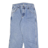 DICKIES Mens Jeans Blue Regular Straight Denim Light W28 L28 Workwear Carpenter