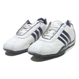 ADIDAS Mens Lace-Up Trainers White & Navy Synthetic UK 5.5 Lightweight Design