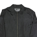 TOM TAILOR Mens Black Jacket XL Polyester Blend Plain Zip Casual Outerwear