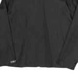 TOM TAILOR Mens Black Jacket XL Polyester Blend Plain Zip Casual Outerwear