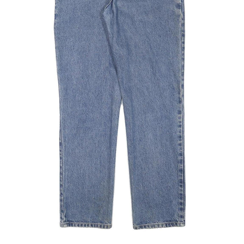 RALPH LAUREN POLO JEANS COMPANY Womens Blue Regular Straight Denim Light Wash