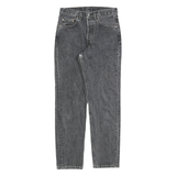 LEVI'S Womens Jeans Black Slim Straight Denim Medium W26 L30 Classic Style