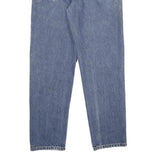 CARHARTT Mens Classic Blue Denim Straight Jeans Cotton Zip W34 L32 Workwear