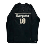 Evergreen Nike Football Shirt - Large Black Polyester