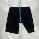 True Religion Cargo Shorts - 34W 11L Black Cotton