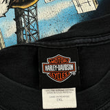 Cleveland, Ohio Harley Davidson Graphic T-Shirt - 2XL Black Cotton