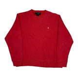 Polo Sport Sweatshirt - Large Red Cotton