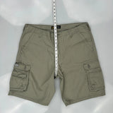 Lee Cargo Shorts - 37W 11L Green Cotton