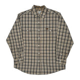 Carhartt Checked Shirt - Large Beige Cotton