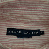 Ralph Lauren Striped Shirt - Large Red Cotton