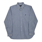 Ralph Lauren Striped Shirt - Large Blue Cotton