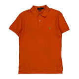 Polo By Ralph Lauren Slim Fit Polo Shirt - Medium Orange Cotton
