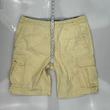 Tommy Hilfiger Cargo Shorts - 36W 10L Yellow Cotton