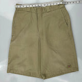 Dickies Chino Shorts - 32W 9L Khaki Cotton Blend