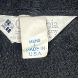 Made In USA Columbia Fleece Jacket - Large Black Polyester