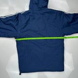 Adidas Jacket - Large Blue Polyester