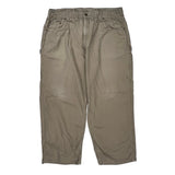 Carhartt Carpenter Trousers - 36W 27L Khaki Cotton