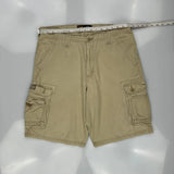 Lee Cargo Cargo Shorts - 36W 10L Beige Cotton