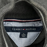 Tommy Hilfiger 1/4 Zip - XL Gray Cotton