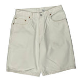 Levis Denim Shorts - 32W 10L White Cotton