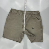 Carhartt Carpenter Shorts - 36W 9L Gray Cotton