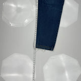 Winged Heart Embroidery On Back Pockets Soulland Hip Hop Jeans - 40W 28L Blue Cotton