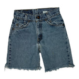 Age 8 Levis Cropped Denim Shorts - Smallw 9L Light Wash Cotton