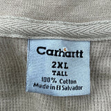 Carhartt Long Sleeve T-Shirt - 2XL Beige Cotton