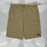 Dickies Chino Shorts - 36W 11L Khaki Polyester Blend