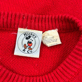 Mickey Mouse Mickey & Co. Cartoon Jumper - Large Red Acrylic