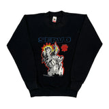 Age 14-16 Fruit Of The Loom Servo And Kilokhan Characters Long Sleeve T-Shirt - Large Black Cotton Blend