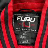 Sports Fubu Spellout Varsity Jacket - 2XL Black Nylon