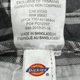Dickies Checked Shorts - 38W 9L Grey Cotton