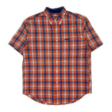 Chaps Ralph Lauren Checked Short Sleeve Shirt - Large Multicoloured Cotton Blend