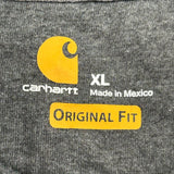 Carhartt 1/4 Zip - XL Grey Cotton Blend