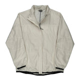 Nike Windbreaker - Large Cream Polyester