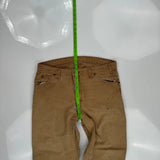 Dickies Carpenter Pants - 35W 30L Brown Cotton