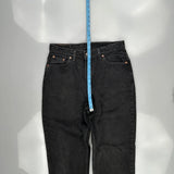 Levis 512 Slim Fit Jeans - 32W 30L Black Cotton