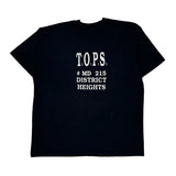District Heights Screen Stars Single Stitch T-Shirt - 2XL Black Cotton Blend