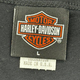 Motorcycles Harley Davidson Asymmetric Tank Top - Large Black Cotton