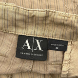 Armani Exchange Cargo Shorts - 38W 13L Beige Cotton